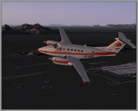 Beechcraft King Air B200 Lufttransport Luftambulanse LN-MOC