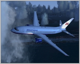 Boeing 737-700 SAS Braathens old colors LN-TUK